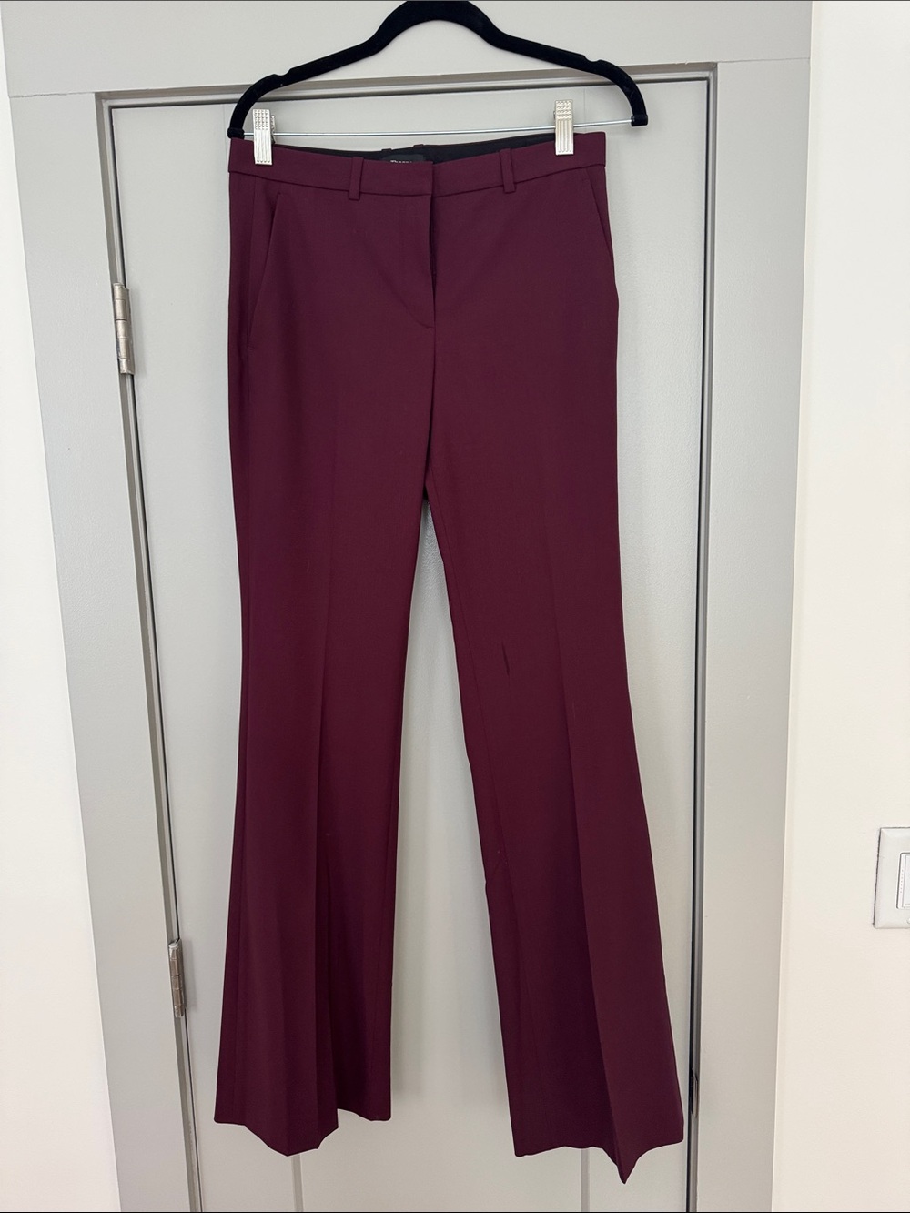 Theory Demitria Trousers in Wine